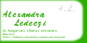 alexandra ledeczi business card