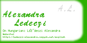 alexandra ledeczi business card
